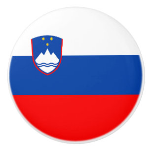 Bouton De Porte En Céramique Drapeau de la Slovénie