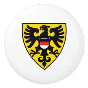 Bouton De Porte En Céramique drapeau de la ville de Reutlingen allemagne symbol