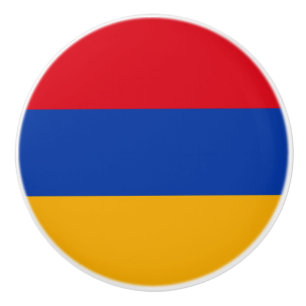 Bouton De Porte En Céramique Drapeau de l'Arménie