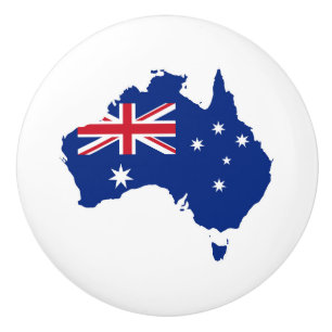 Bouton De Porte En Céramique drapeau de l'Australie