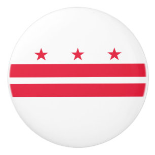 Bouton De Porte En Céramique Drapeau de l'État de Washington DC
