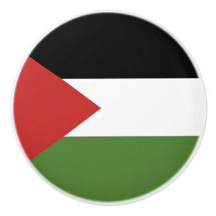 Bouton De Porte En Céramique Drapeau de Palestine
