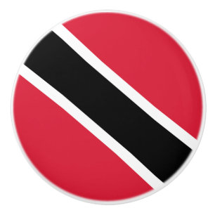Bouton De Porte En Céramique Drapeau de Trinité-et-Tobago
