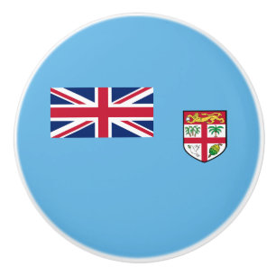 Bouton De Porte En Céramique Drapeau des Fidji