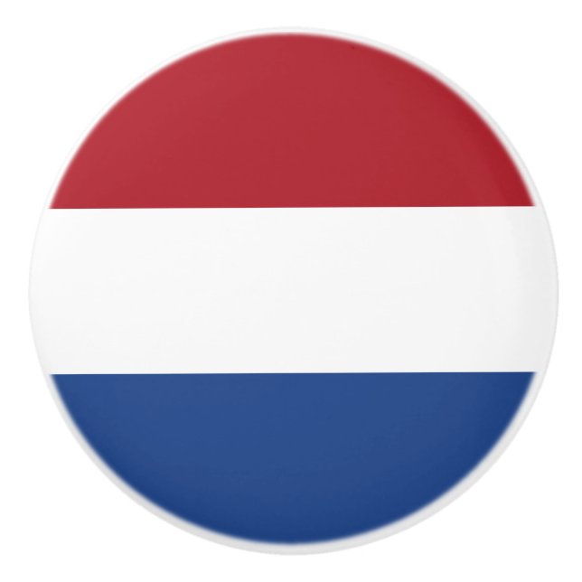 Bouton De Porte En Céramique Drapeau des Pays-Bas (Devant)