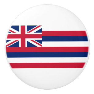 Bouton De Porte En Céramique Drapeau d'Hawaï (État des États-Unis)