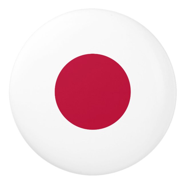 Bouton De Porte En Céramique Drapeau du Japon (Devant)
