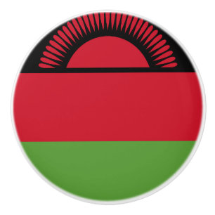 Bouton De Porte En Céramique drapeau du Malawi