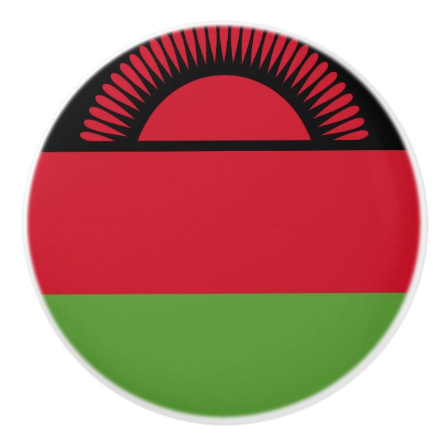 Bouton De Porte En Céramique drapeau du Malawi (Devant)