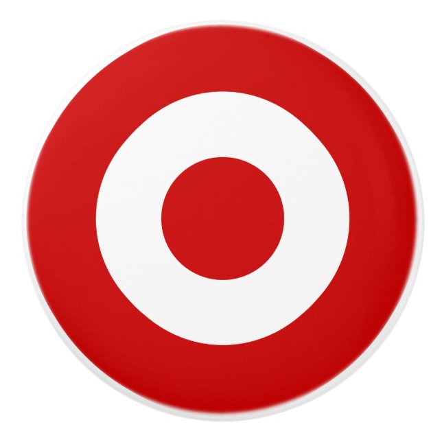 Bouton De Porte En Céramique Drapeau du Pérou symbole du drapeau du pays armée  (Devant)