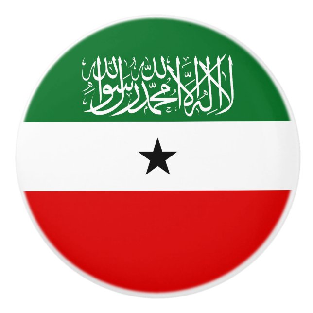 Bouton De Porte En Céramique Drapeau du Somaliland (Devant)