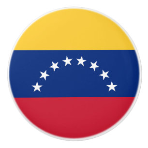 Bouton De Porte En Céramique Drapeau du Venezuela