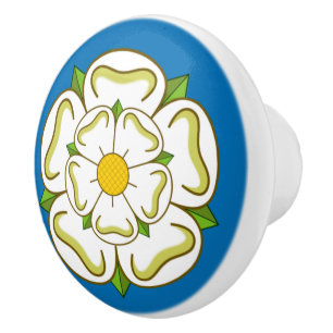 Bouton De Porte En Céramique Drapeau du Yorkshire (Royaume-Uni)