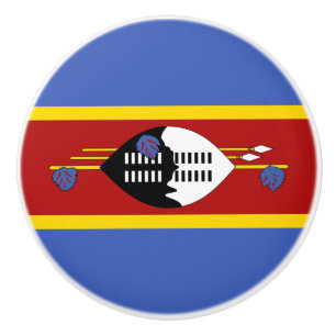 Bouton De Porte En Céramique Drapeau Eswatini