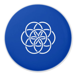 Bouton De Porte En Céramique Drapeau International de la Planète Terre