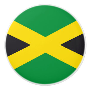 Bouton De Porte En Céramique Drapeau jamaïcain