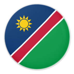 Bouton De Porte En Céramique Drapeau Namibie