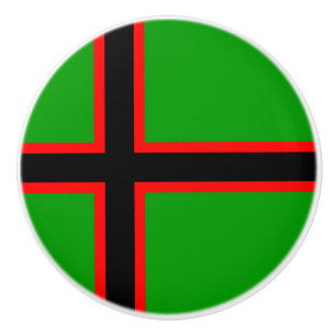 Bouton De Porte En Céramique Drapeau national de Carélie