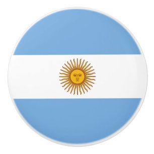 Bouton De Porte En Céramique Drapeau patriotique argentin