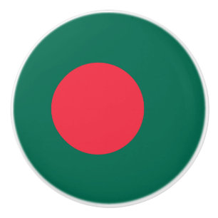 Bouton De Porte En Céramique Drapeau patriotique bangladais en céramique Knob