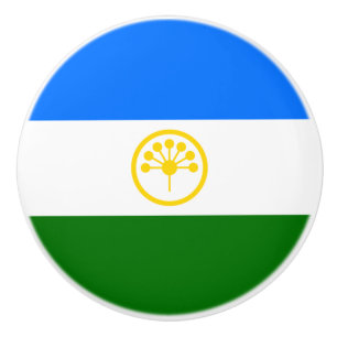Bouton De Porte En Céramique Drapeau patriotique de Bachkortostan