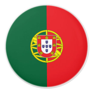 Bouton De Porte En Céramique Drapeau Portugal
