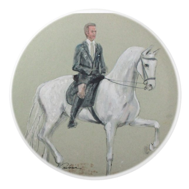 Bouton De Porte En Céramique Dressage (Devant)