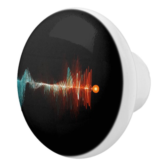 Bouton De Porte En Céramique Dualité de la vague de particules (Droite)