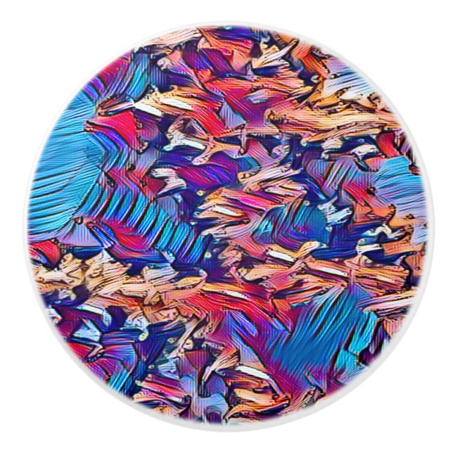 BOUTON DE PORTE EN CÉRAMIQUE EAU DE FLUX (Devant)