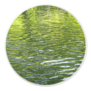 Bouton De Porte En Céramique Eaux d'Oak Creek Nature jaune et verte Photo