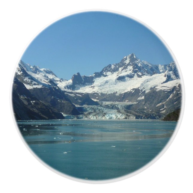 Bouton De Porte En Céramique Eaux glaciaires de l'Alaska (Devant)