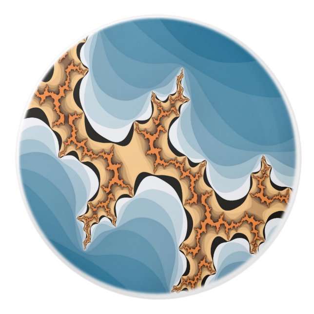 BOUTON DE PORTE EN CÉRAMIQUE ÉCLAIRAGE (Devant)