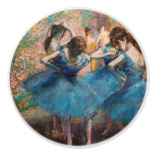 Bouton De Porte En Céramique Edgar Degas - Danseuses en bleu