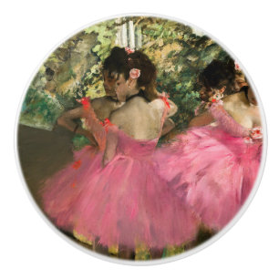 Bouton De Porte En Céramique Edgar Degas - Danseuses en rose