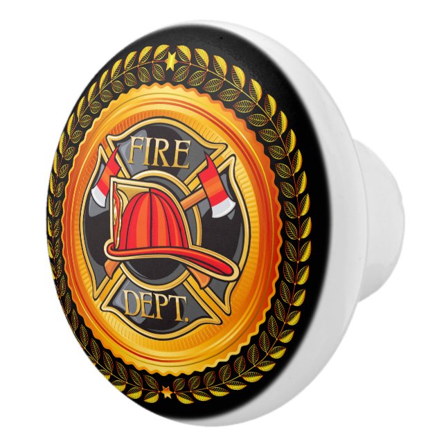 Bouton De Porte En Céramique Élégant bracelet de tiroirs du service d'incendie  (Droite)