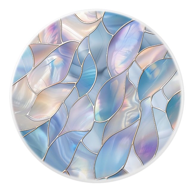 Bouton De Porte En Céramique Elégant côtier en céramique Knob (Devant)