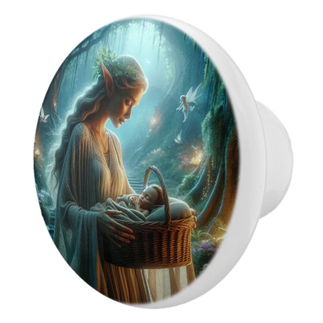 Bouton De Porte En Céramique Elf (Droite)