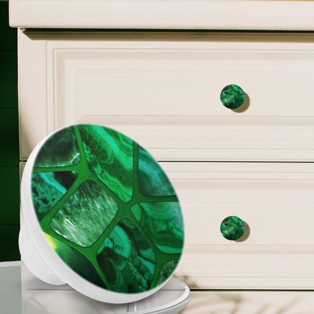 Bouton De Porte En Céramique Emerald Spring - Collage de cellules N2 (Créateur téléchargé)