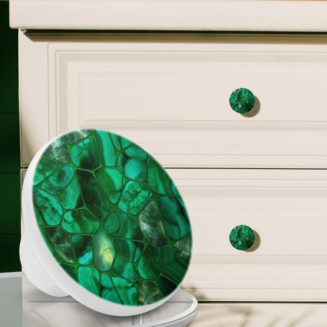 Bouton De Porte En Céramique Emerald Spring - Collage de cellules N4 (Créateur téléchargé)