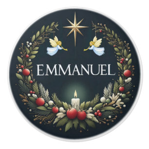 Bouton De Porte En Céramique Emmanuel Christmas angels