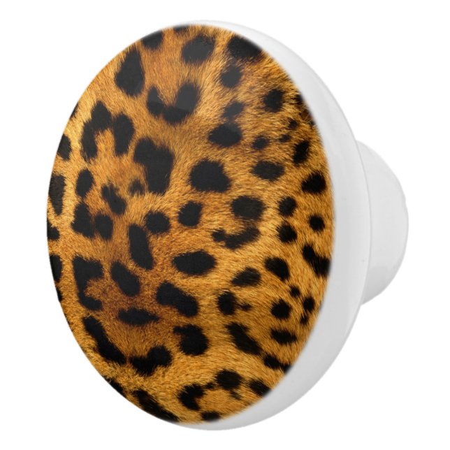 Bouton De Porte En Céramique Empreinte de léopard/Ceramic Knob (Droite)