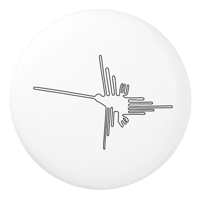 Bouton De Porte En Céramique En antique de mystère de symbole de geoglyph (Devant)