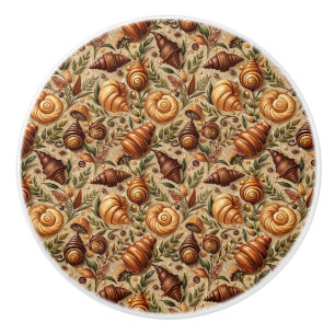 Bouton De Porte En Céramique Envie de Croissants 