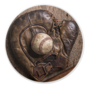 Bouton De Porte En Céramique Équipement de base-ball vintage