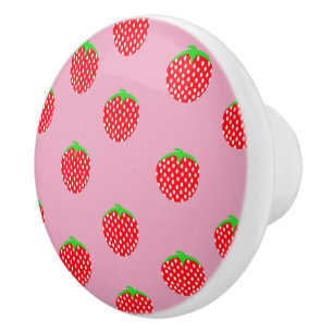 Bouton De Porte En Céramique Été Merveilleux aux Fruits Rouges