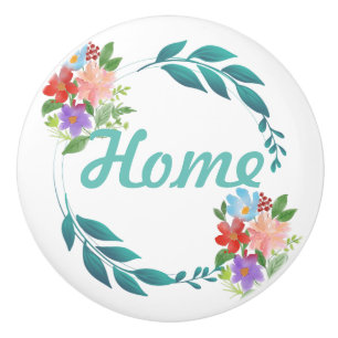 Bouton De Porte En Céramique Eternal Spring Colors & Flowers