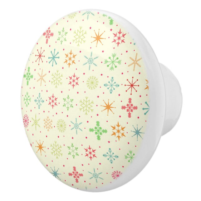 Bouton De Porte En Céramique Étoiles rétro Knob (Droite)