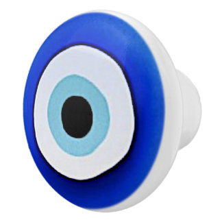 Bouton De Porte En Céramique Evil Evil imprimé rond céramique blanc tirer /bout