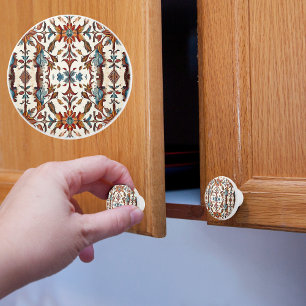 Bouton De Porte En Céramique Fabulous Fall et Bleu 