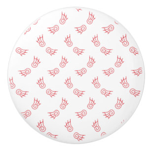 Bouton De Porte En Céramique Falln Chibi Demon Wings